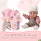 Tusalmo Baby Doll For 3 Year Old Girls & Boys, 12'' Soft Body Toddler Doll With Clothes Accessories, Birthday Gift Box Toys