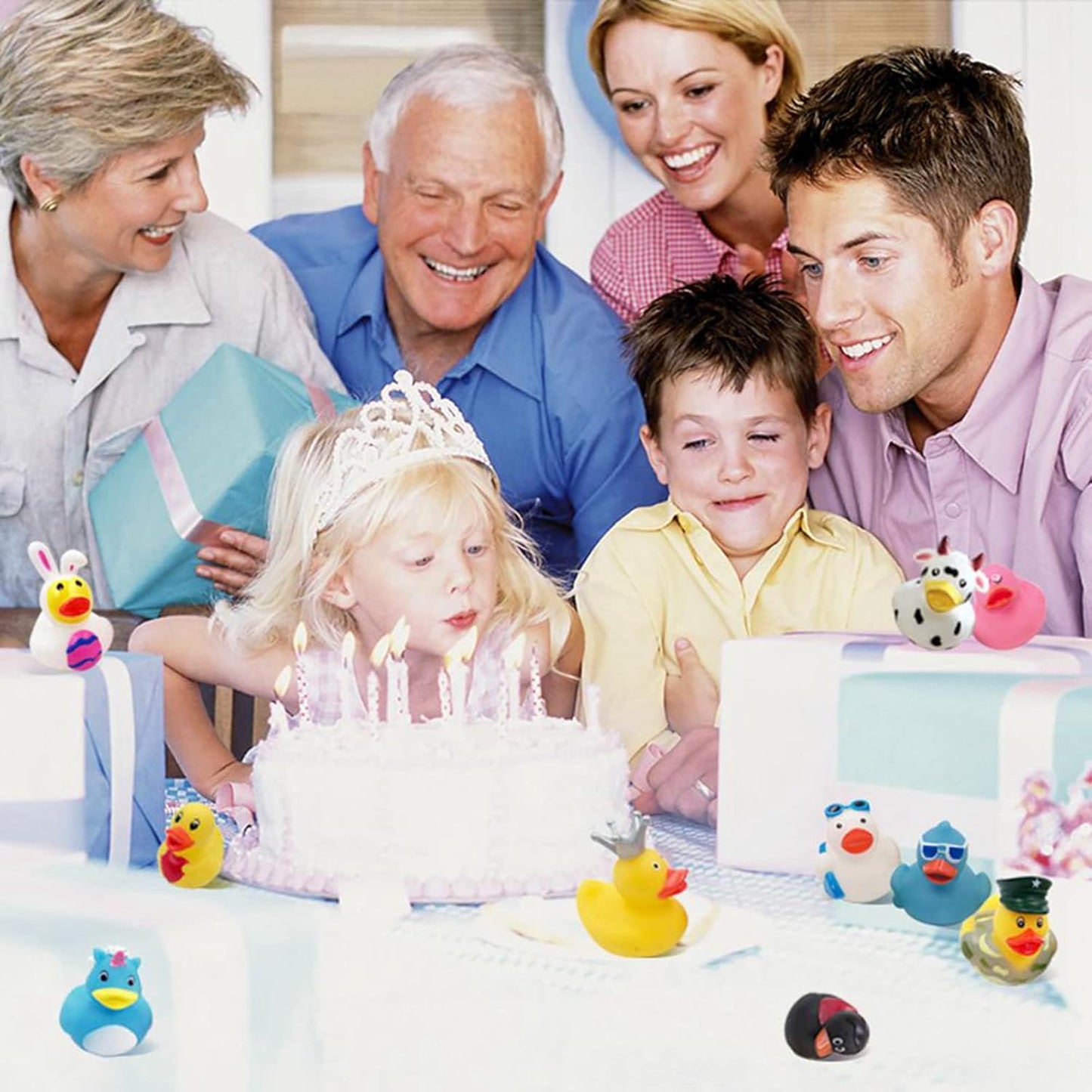 XY-WQ Rubber Duck 30 Pack for Jeeps Bath Toy Assortment - 2.3 Inch Bulk Floater Duck for Kids - Baby Showers Accessories - Party