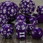 Ciaraq Dnd Polyhedral Dice Set (15Pcs) D4-D100 Game Dice With Dice Bag For Dungeons And Dragons Role Playing Table Games (Purple