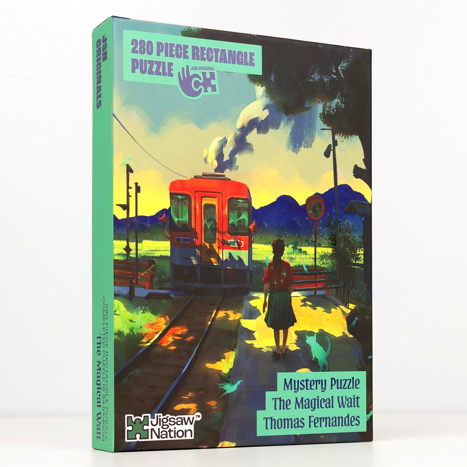 Jigsaw Nation Mystery Puzzle Rectangular 280 Pieces  The Magical Wait Theme By Thomas Fernandes Fun & Challenging Mind Games Pu