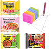 XANADU Food Erasers for Kids - Ramen Noodle Eraser 8 pcs - Cute Cool for Student and Teacher