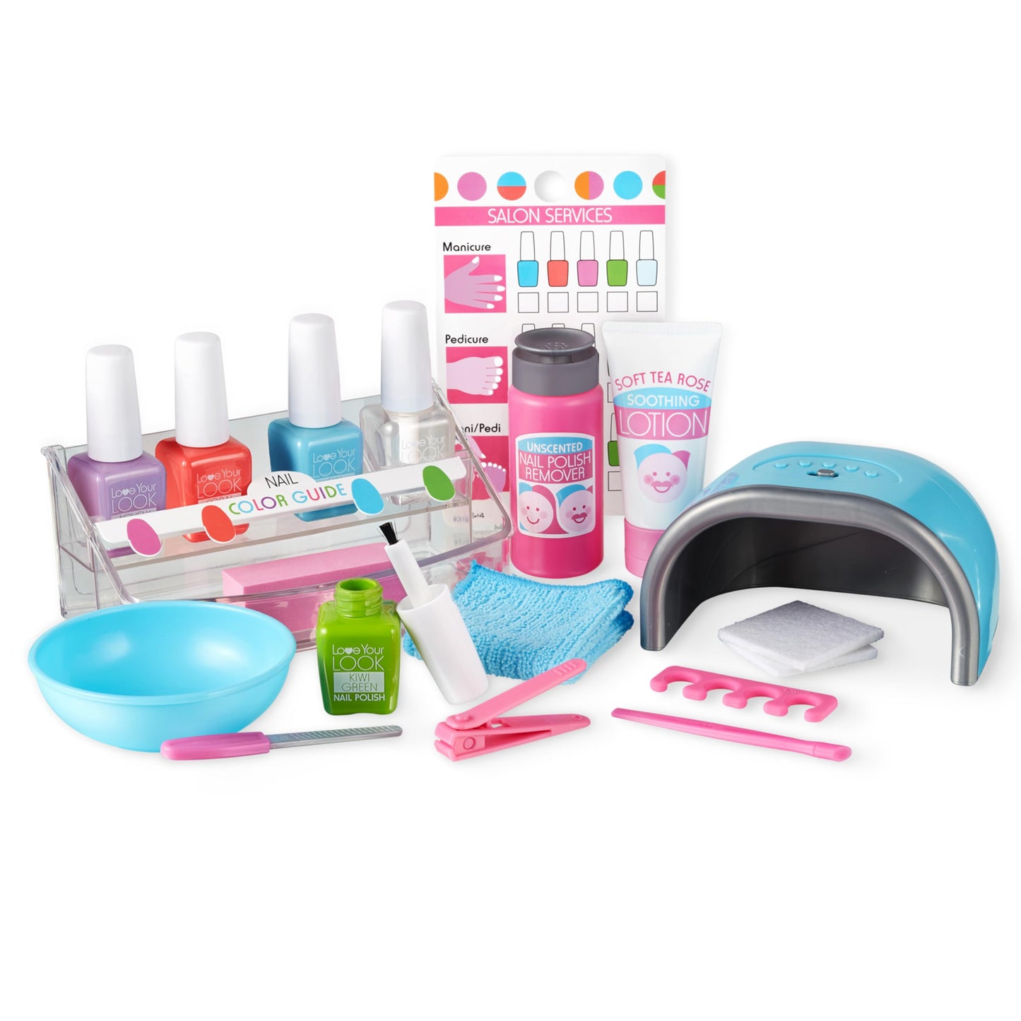 Melissa & Doug Love Your Look Pretend Nail Care Play Set - 20 Pieces For Mess-Free Play Mani-Pedis (Does Not Contain Real Cosmet
