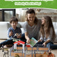 DuDuMo Horse Stable Playset with 3 Horses & 2 Riders, Green Plastic Toy for Kids 3-8+ Years