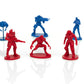 Toynk Gears 5 Nanoforce Army Builder Pack - 6 Collectible Figures, 2-Inch CoG Vs. The Swarm, Blue, Model 14335, Plastic