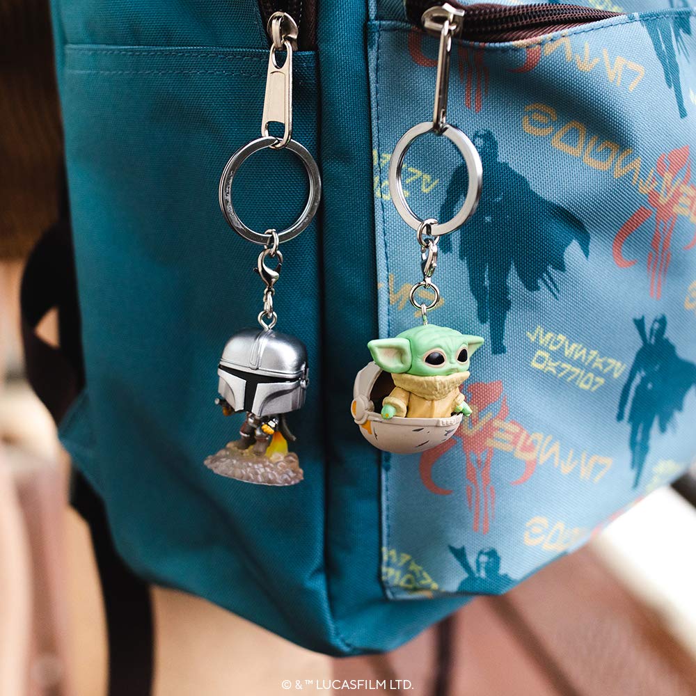Funko Pop! Keychain: The Mandalorian - Mandalorian With Blaster