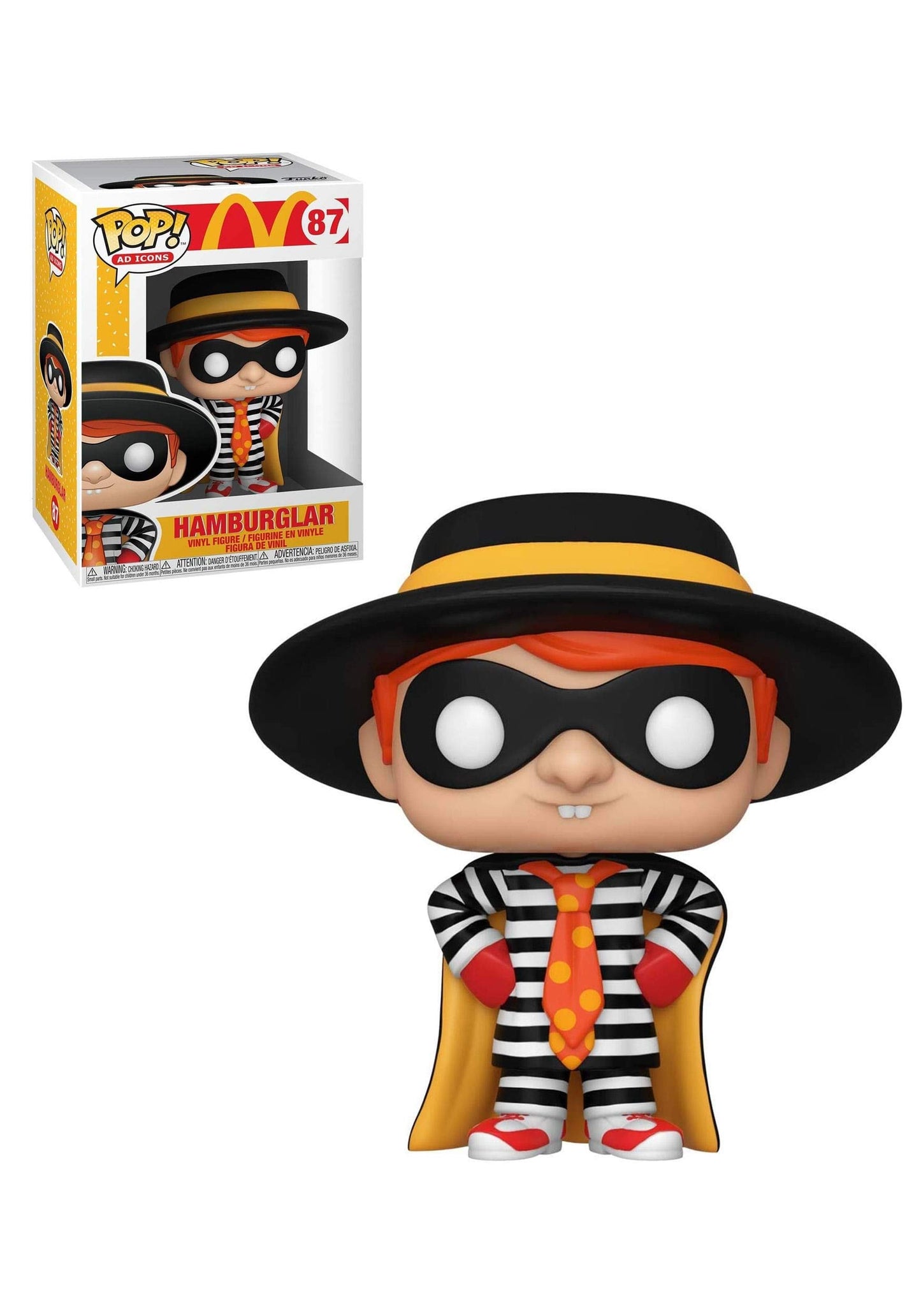 Funko Pop! Ad Icons: Mcdonald'S - Hamburglar, Multicolor, 3.75 Inches