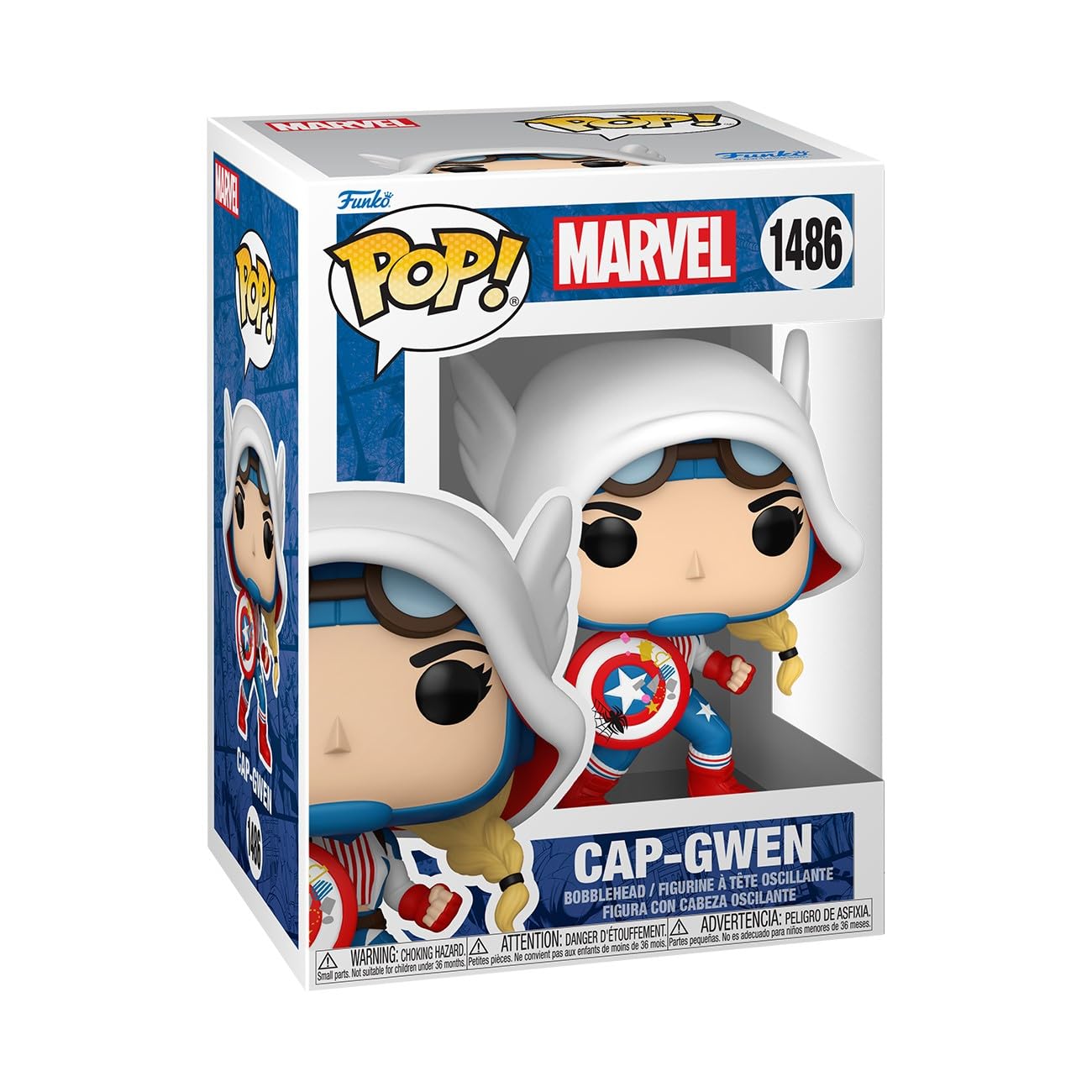 Funko Pop! Marvel: Spider-Gwen: Gwenverse - Cap-Gwen