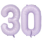 40 In Matte Purple Number Balloons Helium Foil Mylar Balloon Birthday Party Banquet Decoration Digital 30