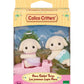 Calico Critters Flora Rabbit Twins - Set Of 2 Collectible Doll Figures For Ages 3+