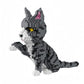 Friendly Tabby Cat Model Micro Mini Building Block Toy Sets: an Endearing Decor Recalling The Sweetness of Cats