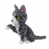 Friendly Tabby Cat Model Micro Mini Building Block Toy Sets: an Endearing Decor Recalling The Sweetness of Cats