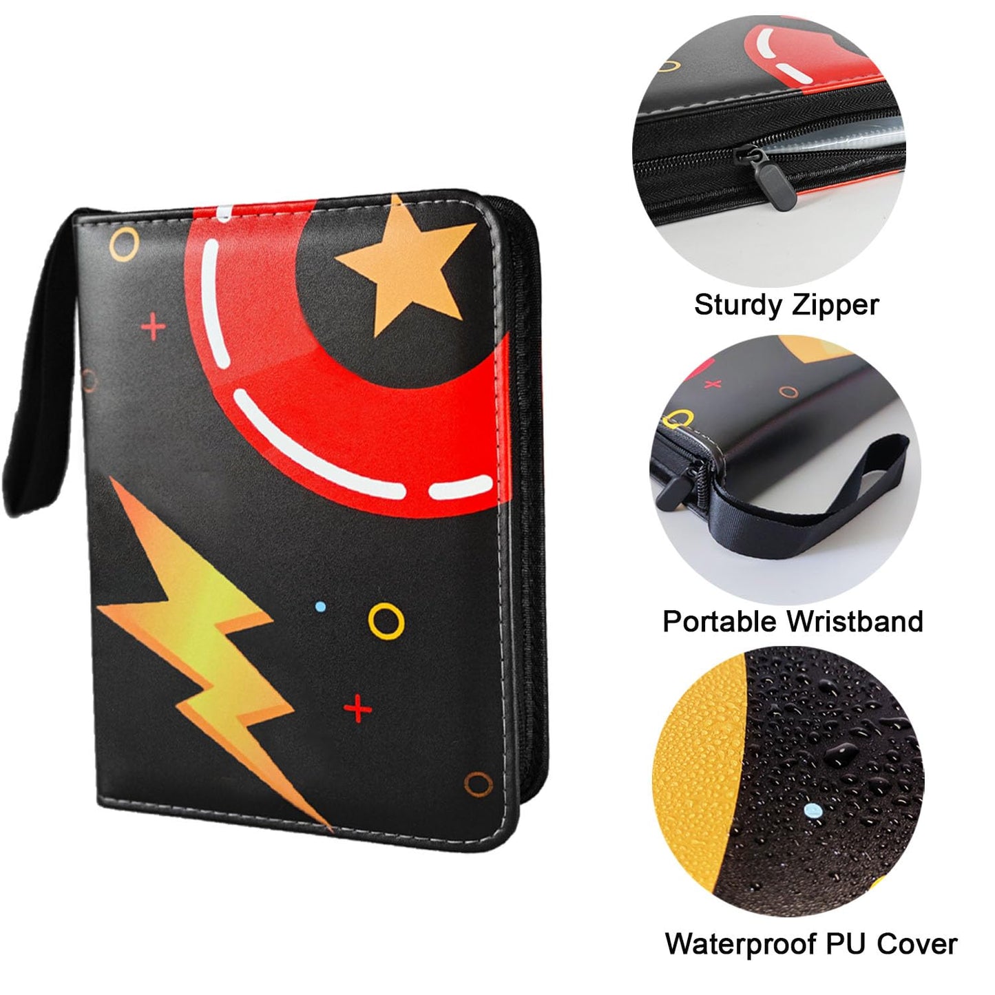 enhanced Trading Card Binder 9 Pocket  900 Pockets Zip Card Collection Binder Album  Card Holder with Removable 50 Sleeves  Card Book for Trading Cards  MTG  TCG  Sports Cards  Gifts for Boys Girls