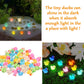 Cidinge 60 Pcs Mini Resin Ducks Luminous Tiny Ducks Miniature Duck Glow in The Dark for DIY Garden Dollhouse Duck Accessories Mi