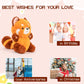 Adorlynetty Big Red Panda Stuffed Animal Panda Plushie Red Panda Plush Toy Gift For Kids Girlfriend Birthday Panda Plush