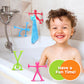 Richtim Kids Humanoid Suction Sensory Toys - 24 Pack Creative Bath Suction Toys for Boys & Girls, Ideal for Building & Connecting