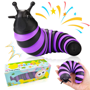 Cevioce Fidget Slug Toy, Sensory Slug Fidget Toy For Kids & Adults, 1 Pc Cute Autism Sensory Toys For Autistic Children|Great Bi