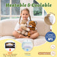 MorisMos Plush Wolf and Tiger Stuffed Animals Duo for Kid Couple Twin Freezable & Microwavable Stuffed Animal for Comfort Heating Pad Plush Tiger & Wolf Toy Gift/Decor