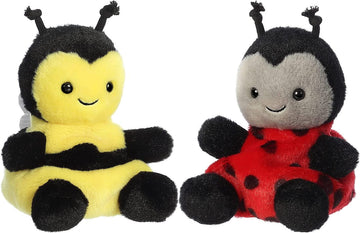 Aurora Palm Pals Set Of Two - Queeny Bee And Spots Ladybug