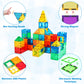 Lati Magnetic Tiles For Kids, Magnetic Blocks Building Sensory Montessori Toys Stem Educational Magnet Toy For Toddler Preschool Learning Construction Toys For Boys Girls Ages 3-8
