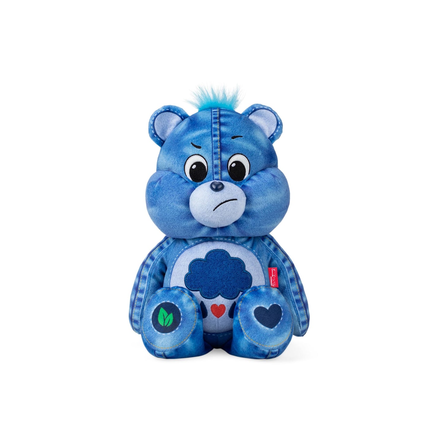 Care Bears 14" Plush Grumpy Bear - Soft Eco-Friendly Polyester - New Denim Design - Multicolor