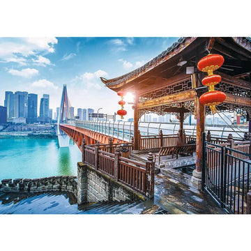 Trefl Chongqping, China 1000 Piece Jigsaw Puzzle Red 27'X19' Print, Diy Puzzle, Creative Fun, Classic Puzzle For Adults And Children From 12 Years Old