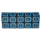 SmartDealsPro 10-Pack D6 Six Sides 16mm Dice Die for DND MTG PRG Wow Table Game Math Teaching (Blue Letter)