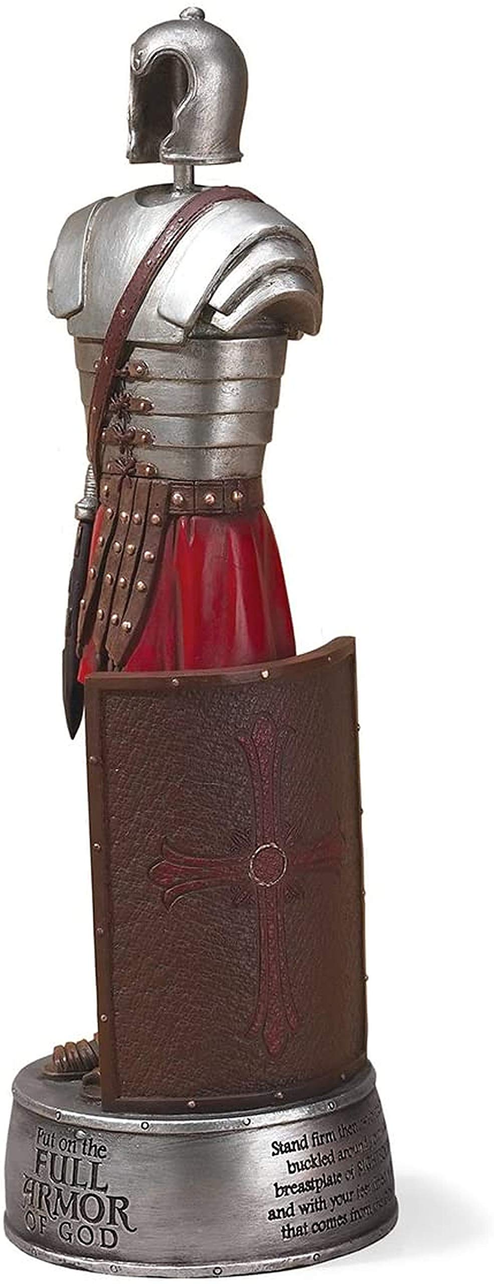 Dicksons Full protective covering of God Soldier Ephesians 6 Scripture 12 Inch Resin Stone Tabletop Figurine