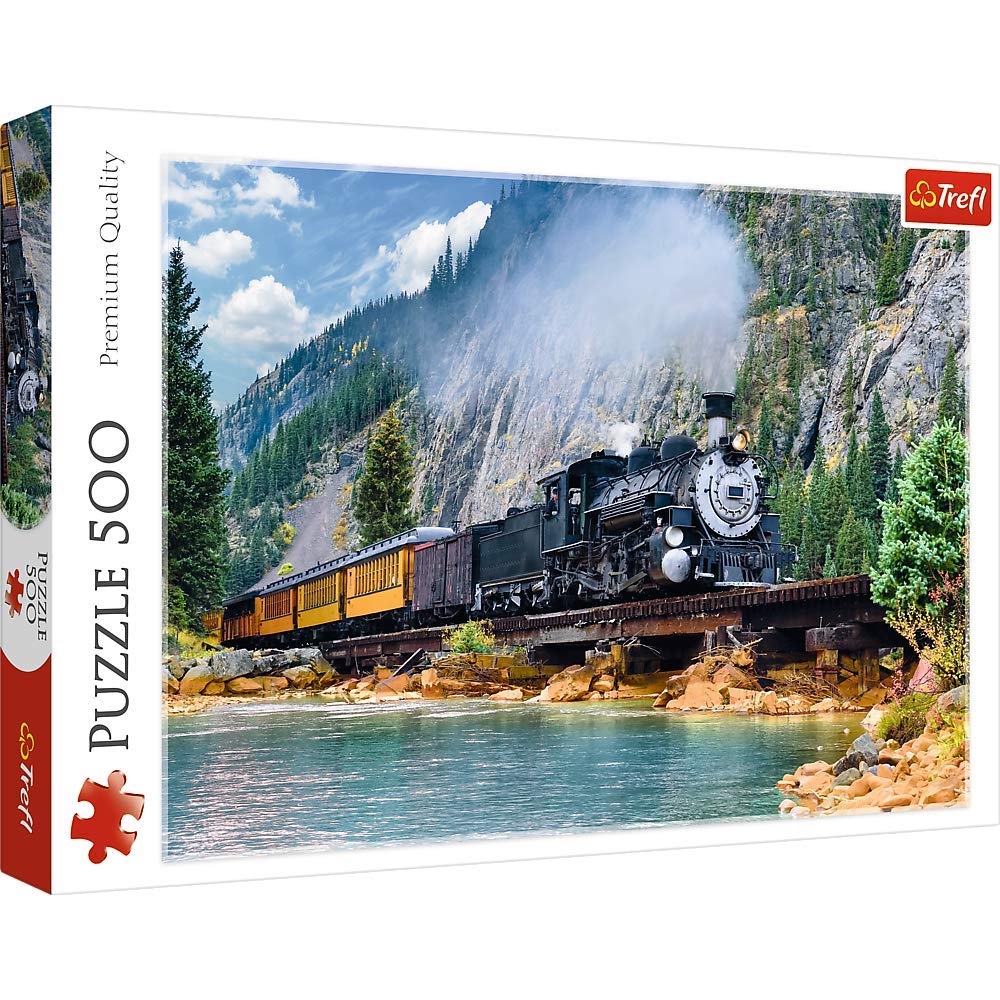 Trefl 500 Piece Jigsaw Puzzles  Mountain Train