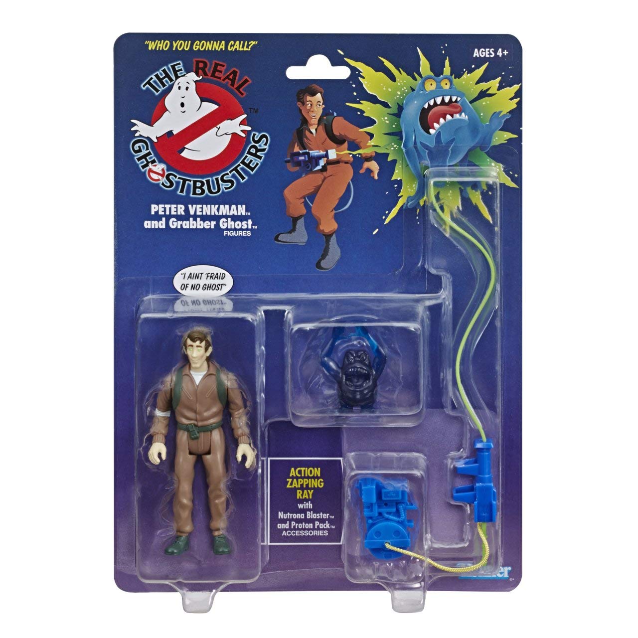 Ghostbusters Kenner Classics Peter Venkman and Grabber Ghost Retro Action Figure Toy with Accessories Great Gift for Collectors and Fans-New
