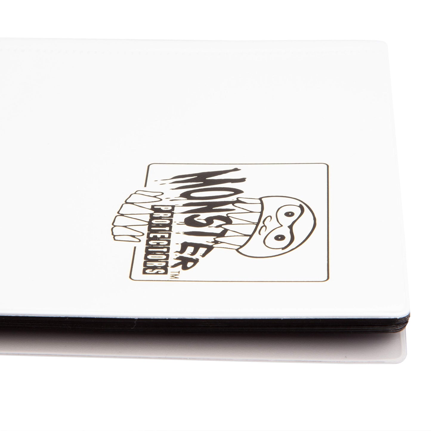 Monster Binder - 4 Pocket Trading Card Album - Matte White (Anti-Theft Pockets Hold 160+ Yugioh, Pokemon, Magic The Gathering Cards)