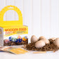 Natural Earth Paint Wooden Egg Kit - 6 Non-Toxic, Eco-Friendly Paints & Bamboo Brush - Easter Egg Decorating & Craft Set - Compo