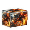ETLKJVBL enhanced for Mtg Commander Deck Box for Anime Card Sleeves  Stylish Card Deck Case for Mtg Card Sleeves  Trading Card Storage Box - for Mtg Deck Box  Firestorm Wolf