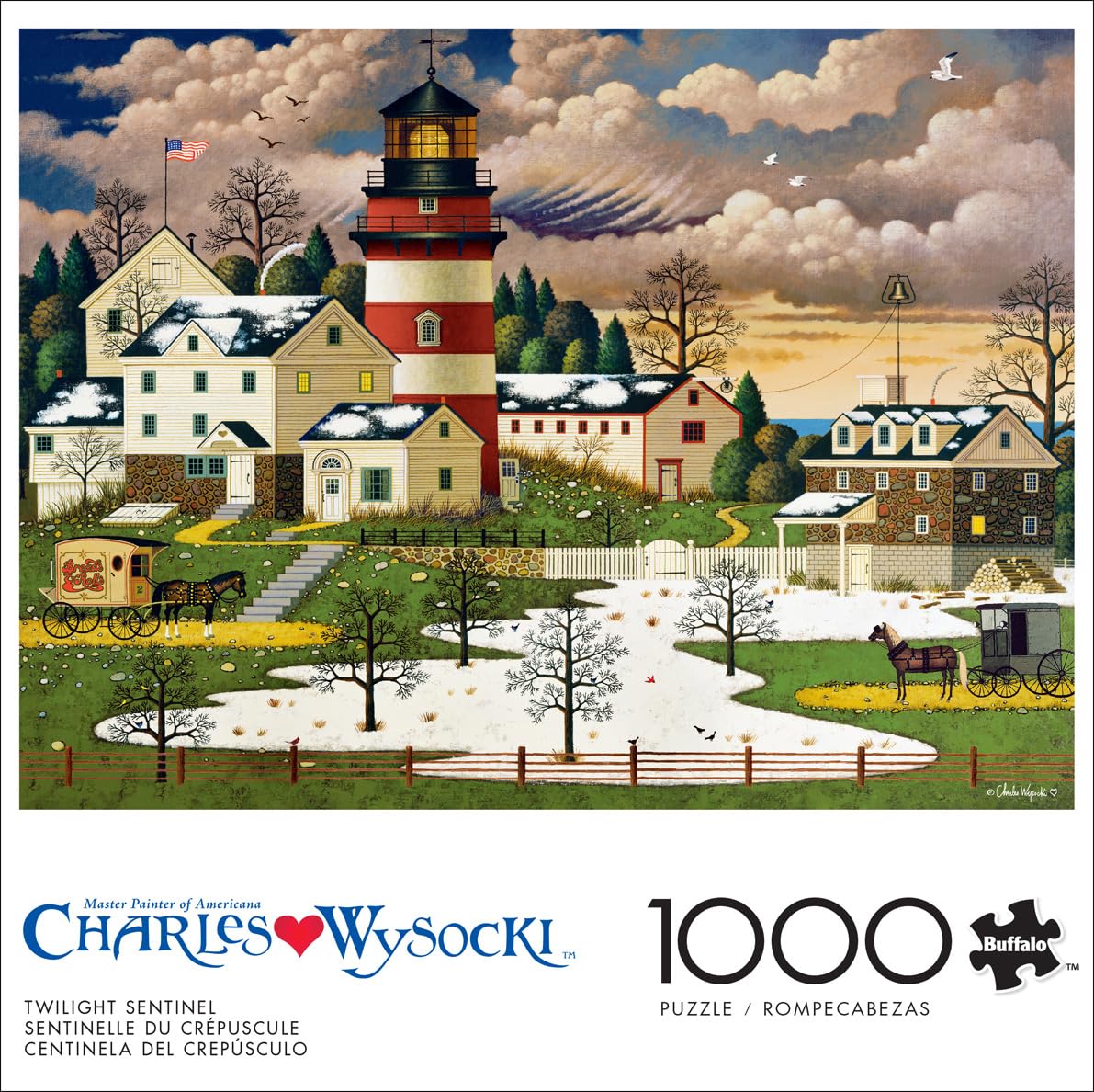 Buffalo Games - Charles Wysocki - Twilight Sentinel - 1000 Piece Jigsaw Puzzle For Adults -Challenging Puzzle Perfect For Game N