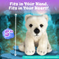 Forest & Twelfth 5'' Stuffed Polar Bear, Soft Plush Toy, Cute Stuffed Animal For Boys And Girls, Realistic Looking Small Stuffed