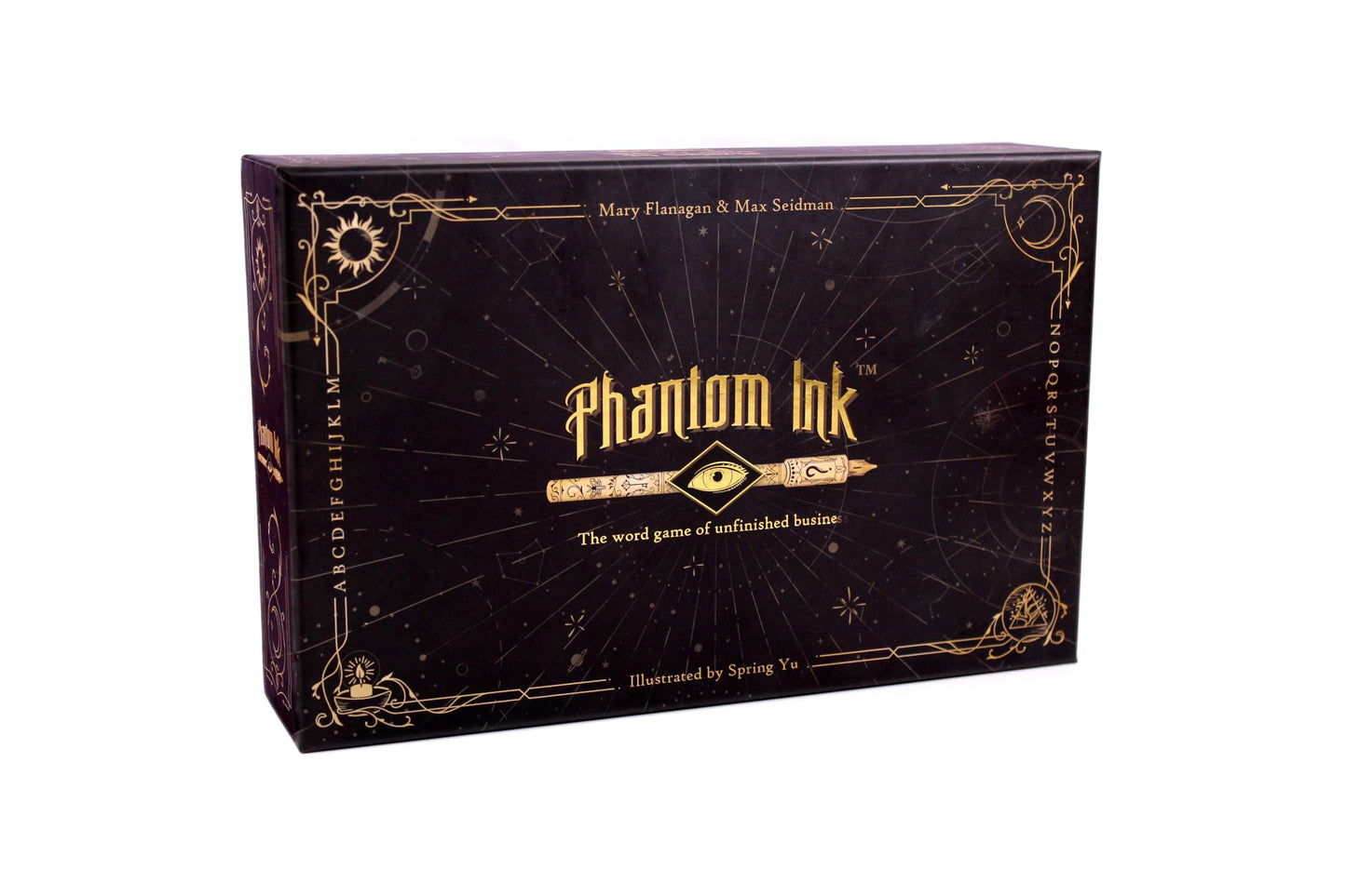 Resonym Phantom Ink Spooky Word Guessing Game for Ages 8+, 4-8 Players, Cardboard, Gold, Model GHW01RES