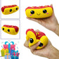 Funnysquee Slow Rising Hot Dog Squishies Toy For Kids Birthday Gift,Cute Simulation Food Stress Relief Squishys Squishi Squeeze Toys