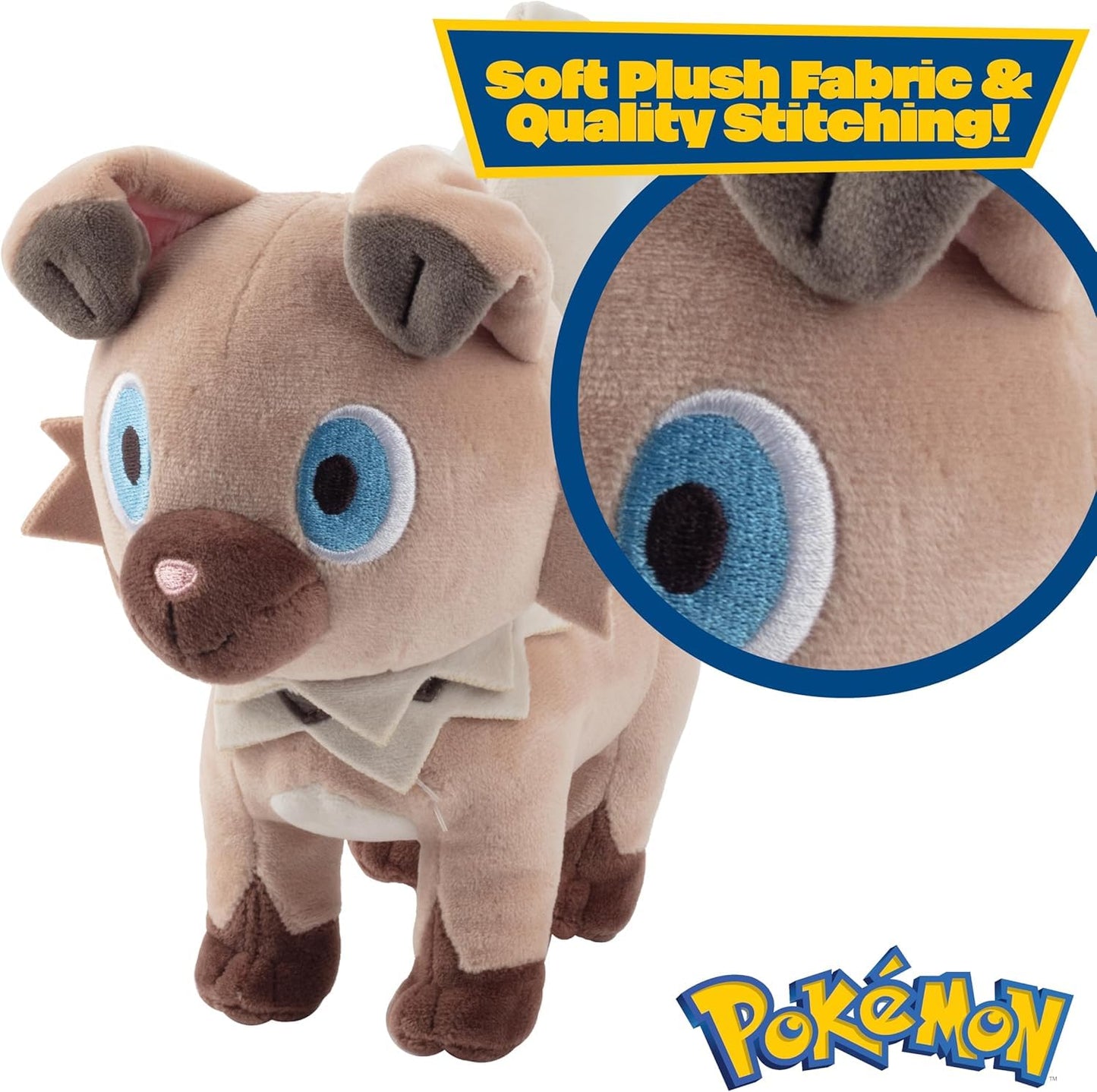 Pok  mon PKW3663-20 cm Plush - Wuffels, Official Plush