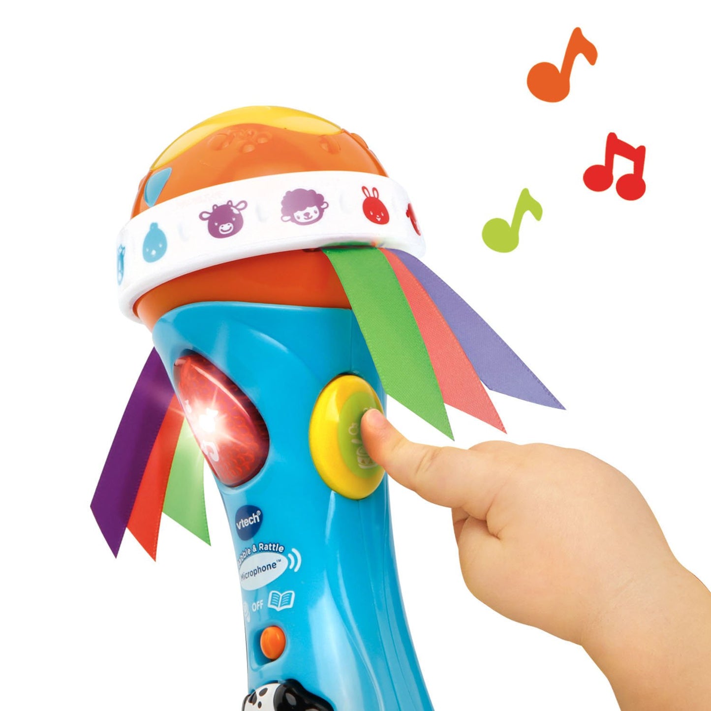 Vtech Baby Babble And Rattle Microphone, Blue