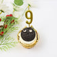 Chanseen 10Pcs Gold Number Candles 0 1 2 3 4 5 6 7 8 9 Birthday Candles for Cake Decorations Party Wedding Anniversary Celebrati