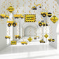 Blulu 30 Pieces Construction Birthday Party Supplies Construction Decoration Zone Party Hanging Swirl Traffic Zone Theme Streamers, Kids Boy Truck Foil Swirls Decorations(Cool)
