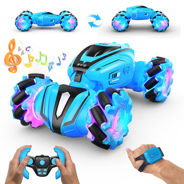 Rc Cars For Kids,Toys For 6 7 8 9-14 Year Old Boys,Remote Control Car 360  Flips Stunt Car Double Sided Rotating Gesture Sensing