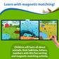 Skillmatics Magnetic Matching Activity - Letters, Numbers & Animals, Preschool Learning Toy & Game For Kids, 35+ Magnetic Pieces, Gifts For Boys & Girls Ages 3, 4, 5, 6