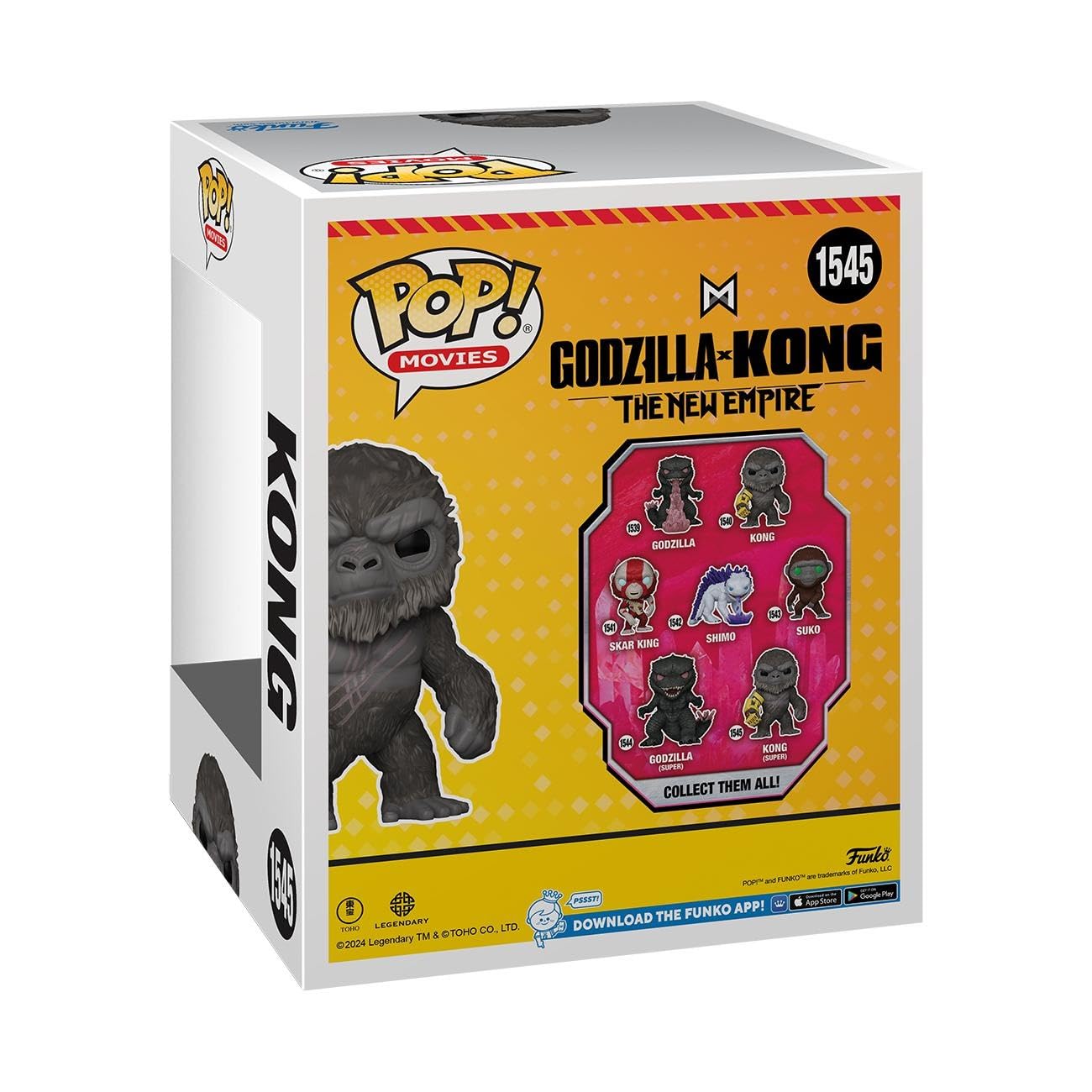 Funko Pop! Super: Godzilla X King Kong: The New Empire - King Kong - Godzilla Vs Kong - Collectable Vinyl Figure - Gift Idea - Official Merchandise - For Kids & Adults - Movies Fans
