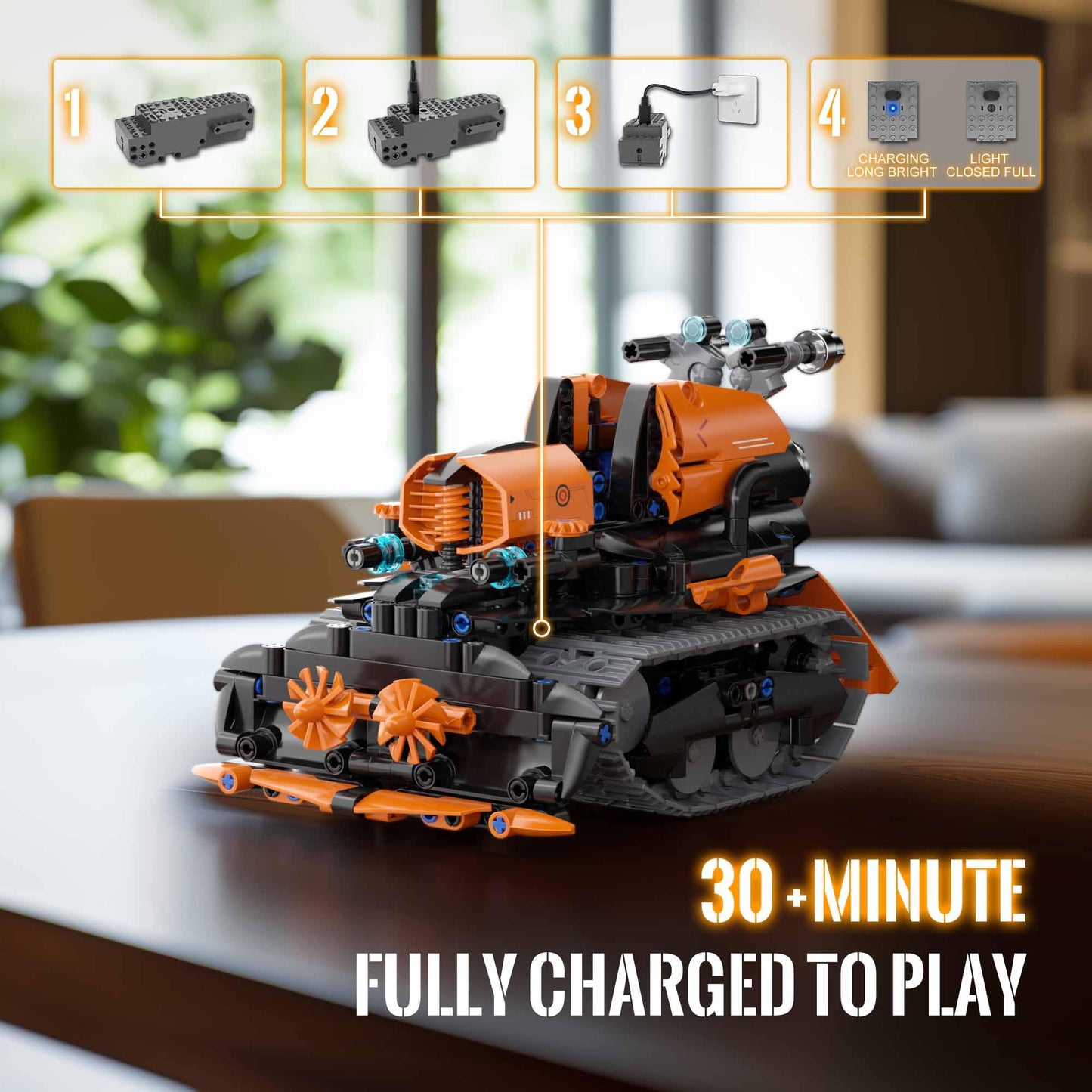 Tobsabpx Stem Building Toys For Kids 6-14, 5In1 Stem Robot Building Kit For Kid, Remote & App Controlled Tank Bulldozer Robot Bu