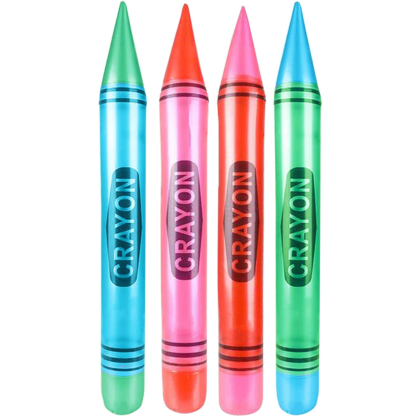 Set of 4 - Jumbo 44 Crayon Inflates