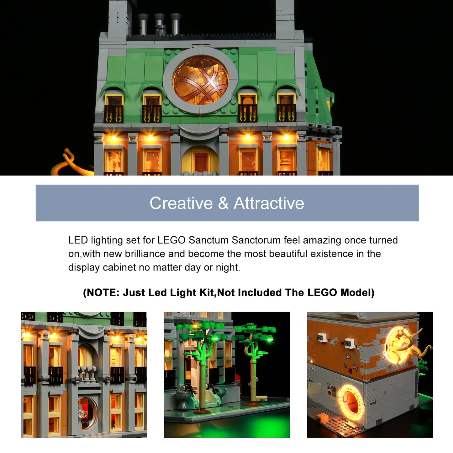 Brickbling Led Light Compatible With Lego Sanctum Sanctorum 76218 Modular Building Set Creative Lights Compatible With Lego 7621