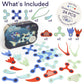 Clixo Ocean Creatures Pack - Glow-In-The-Dark Magnetic Building Toy - 24 Flexible Magnet Pieces For Underwater Exploration & Adventure. Imaginative Stem Toy. Kids Gift & Travel Toy. Ages 6+ [New]