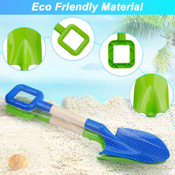Dilabnba Beach Sand Toys Shovels for Kids Adults, 16inch/40cm Jumbo Toddler Garden Beach Sand Spade Shovels for Digging Snow, Pl
