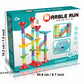 ailixinda 50 PCS Marble Run enhanced Set STEM Educational Building Block Toy Marble Track Race Set with 15 Glass Marbles for Boys & Girls Marble Maze Game Construction Building Blocks Toys for Kids