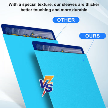 Trading Card Sleeves For Mtg, 300 Pcs Matte Sleeves Perfect Fit For Trading Cards Sports Cards Baseball Cards Tcg Yugioh Magic C